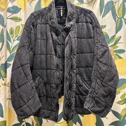 Free People Dolman Jacket Size M Black 