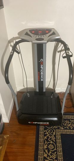 Confidence Pro Vibration Plate Trainer with Straps, Black & Red