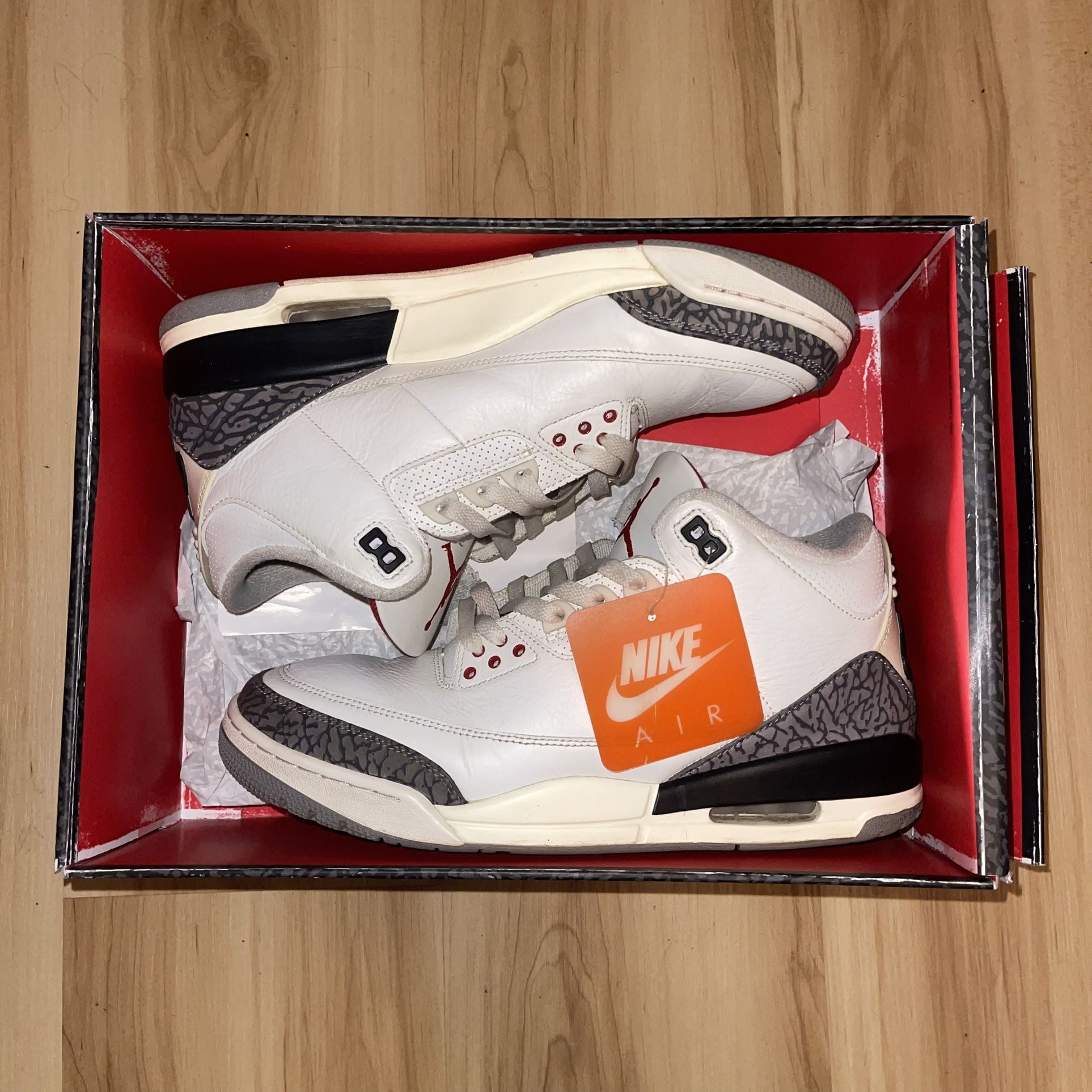 Size 11 - Air Jordan 3 Retro White Cement Reimagined
