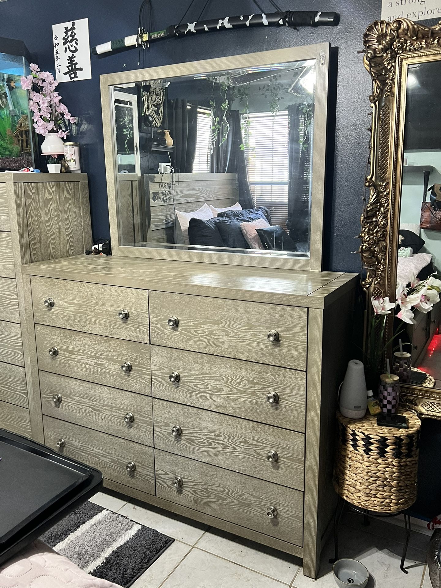 Dresser With Detachable Mirror Home & Garden