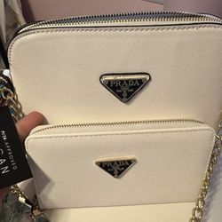 White Purse Matching Wallet 
