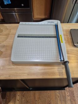 Office max guillotine paper cutter 12" like new lightweight