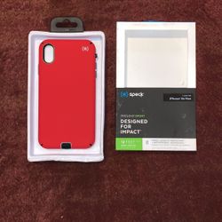Speck iPhone XS red case