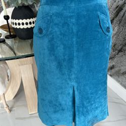 Terry Lewis Suede Skirt Size 4P