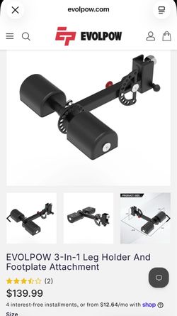 EVOLPOW 3-In-1 Leg Holder and Footplate Attachment