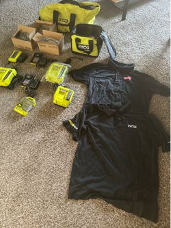 Ryobi Tools 40v 18v, polos, batteries, chargers