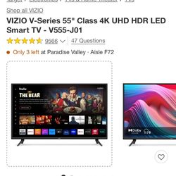 Vizio 55 inch TV 