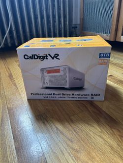 UNOPENED CalDigit VR2 8TB Raid System, USB 3.0/FireWire 400/FIREWIRE 800/eSATA SAVE