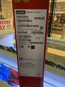 Lenovo 2025 ThinkPad T14 Gen 6 Co-Pilot+ Laptop - AMD Ryzen AI 5 PRO 340, 14” 16GB Ram, 512GB SSD SEALED