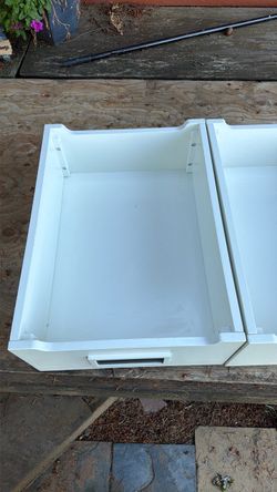 Under bed wood storage set of 2