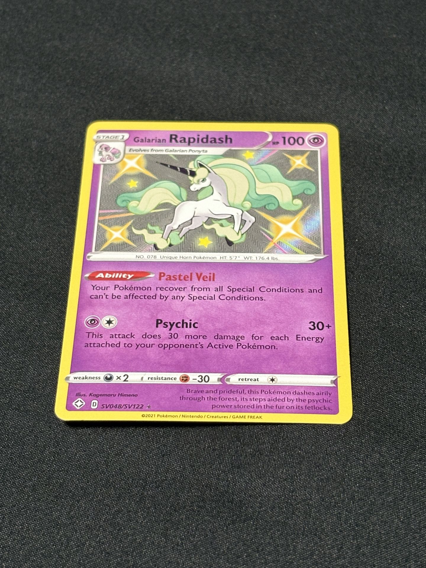 🔥Shiny Galarian Rapidash SV048/SV122🔥