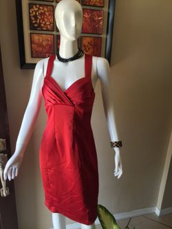 Red Satin dress