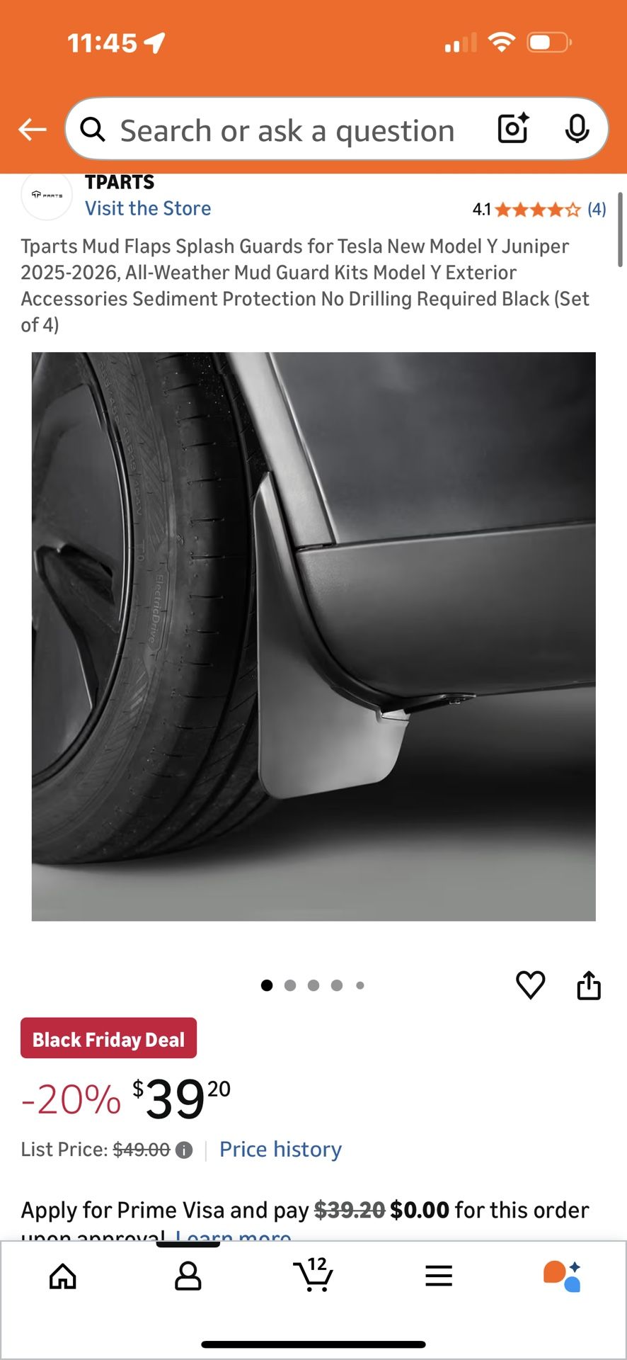 25-26 Tesla Model Y Mud Flaps