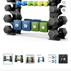 Dumbbells Organizer Rack New. 29" Long 17" High 400lbs Capacity