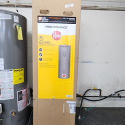 RHEEM PERFORMANCE  ELECTRIC WATER HEATER WITH 1 YEAR WARRANTY/1 AÑO DE GARANTIA POR ESCRITO 