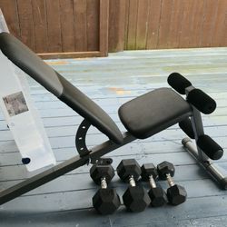 Bench And Weights.