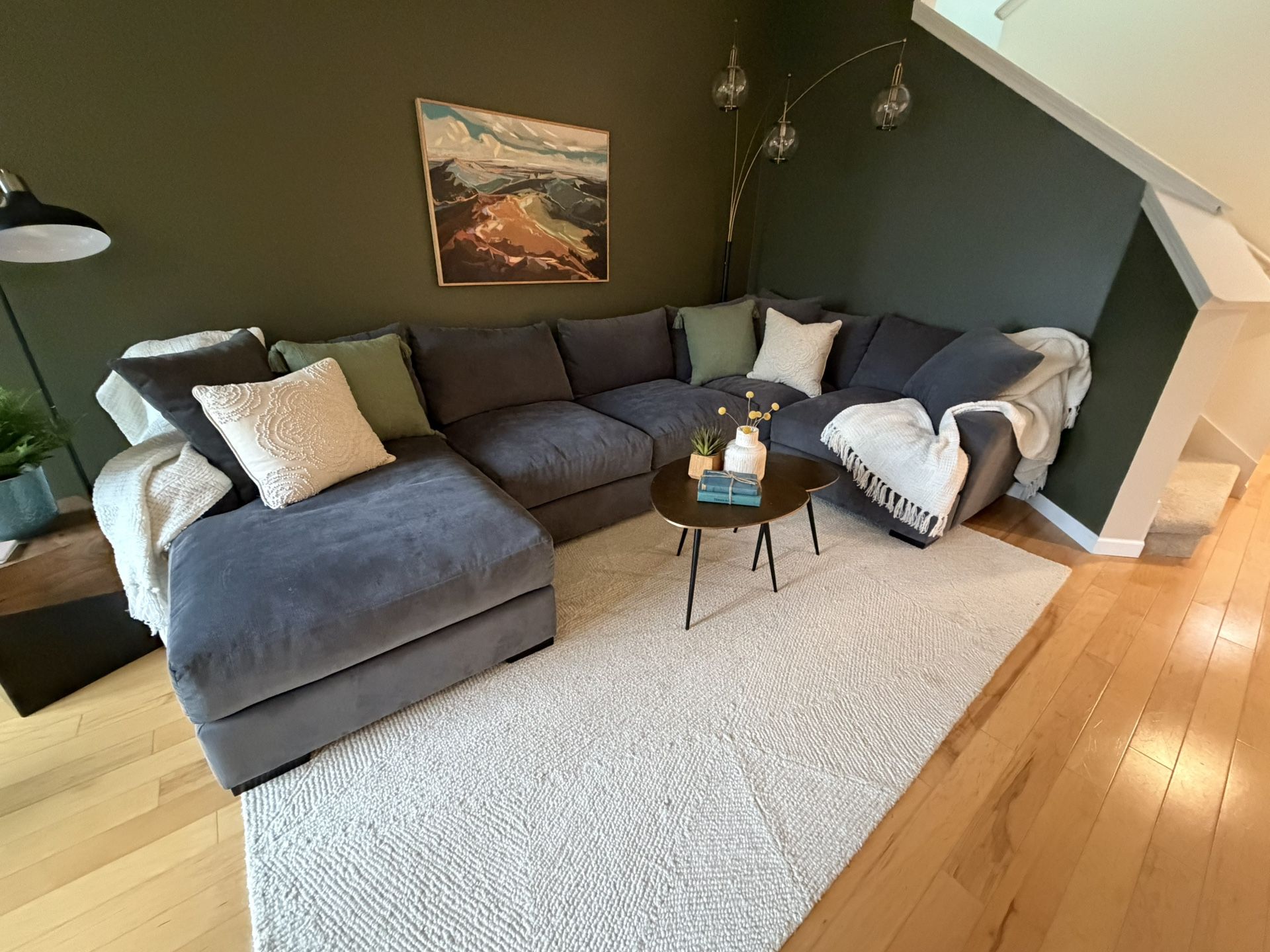 Large Comfortable Sectional Couch - Great Condition!