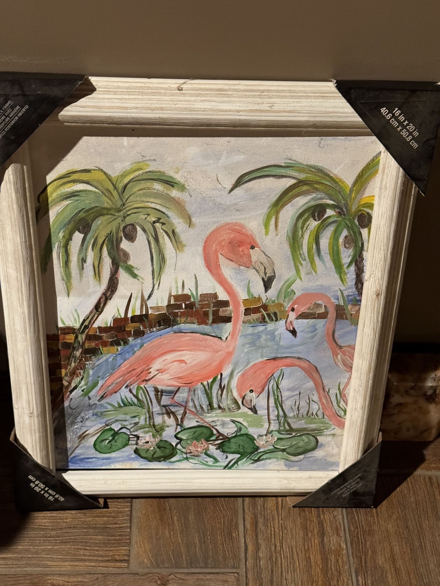 Flamingo Oil Painting Picture