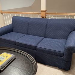 Blue Fabric Couch