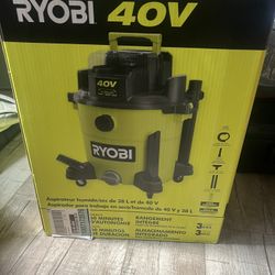 RYOBI 40V 10 Gal. Cordless Wet/Dry Vacuum (Tool Only) shop vaccum brand new