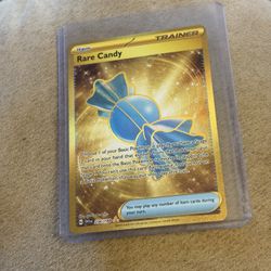 Pokemon Card Gold Rare Candy 