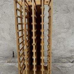 Pine Wood 44 Wine Bottle Rack - Like New - 8 Racks Available 