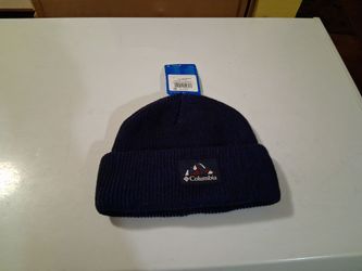 Men's columbia winter beanie blue Brand New