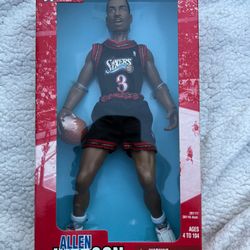 NIB Allen Iverson 1998 NBA Starting Lineup Collectible 13” Tall Poseable Figure!