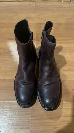 Franco Sarto size 10 women’s boot shoe, burgundy, cherry red, high boot, above ankle