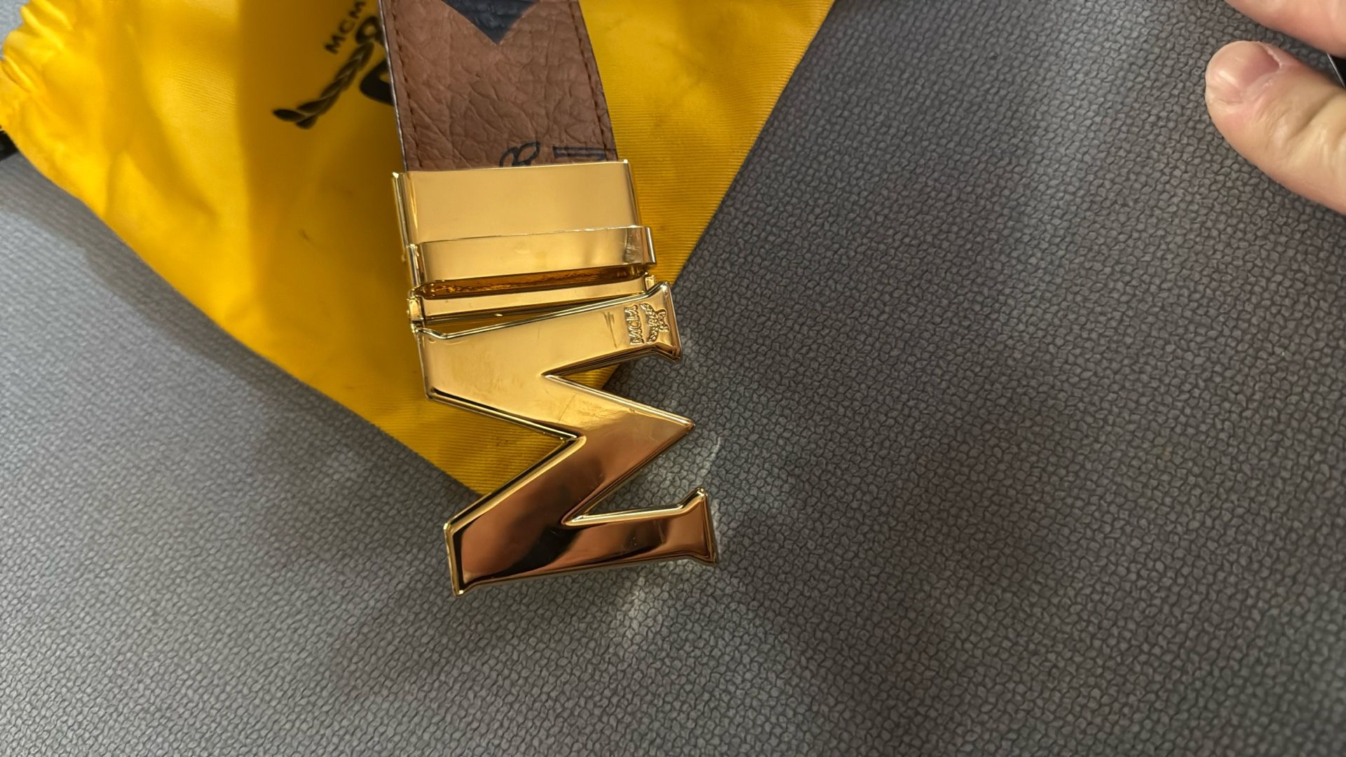 24 karat gold plated, MCM belt