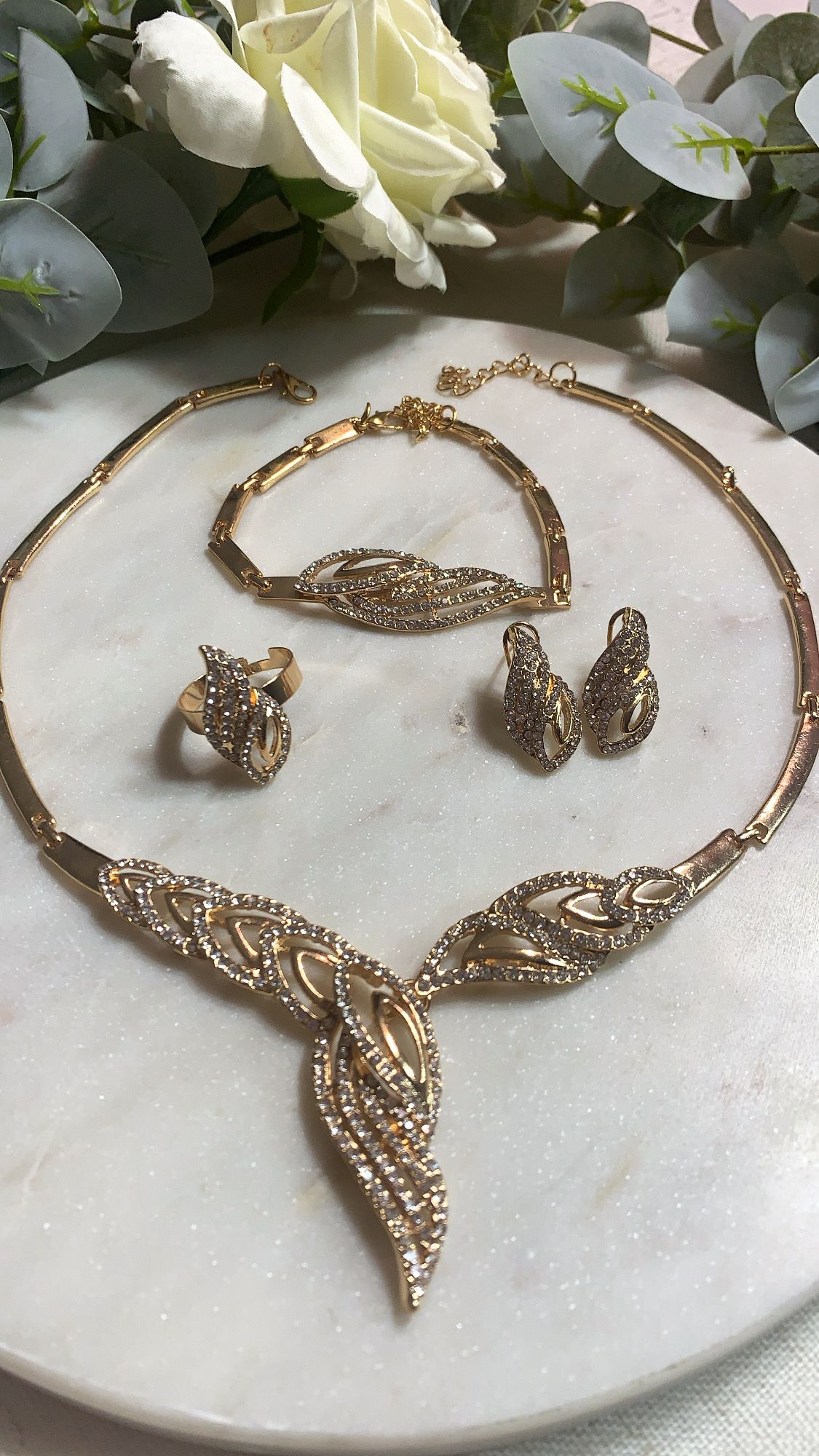 18K Gold Plated Luxury Jewelry Sets for Women