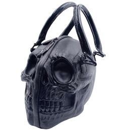 Skull Handbag Purse Black