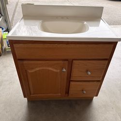 Bathroom Cabinet + Sink
