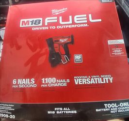 Milwaukee m18 roofing nailgun