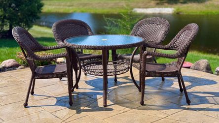 5-Piece Wicker Patio Dining Set
