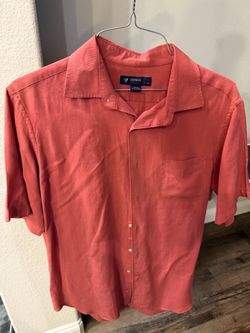 Cremieux Men’s Button Short Sleeve, M