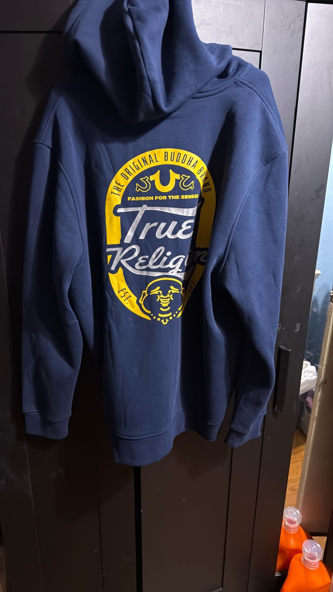 TRUE RELIGION SCRIPT OVAL ZIP HOODIE