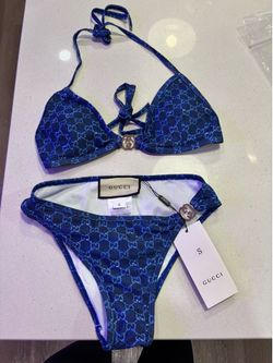 Blue Gucci bikini