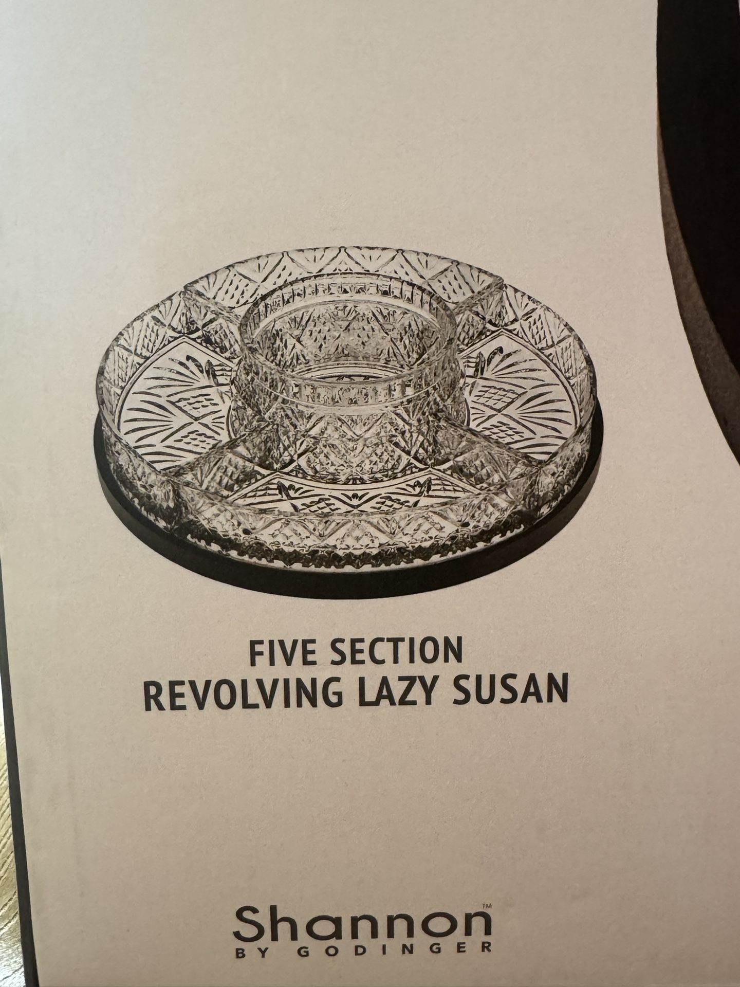 Dublin Crystal 5 Section Lazy Susan