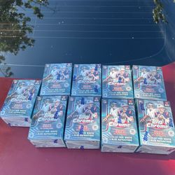 Topps Chrome 2025 NFL Blaster Boxes 9 Available 