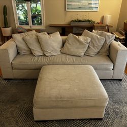 FREE!  Couch With Ottoman 