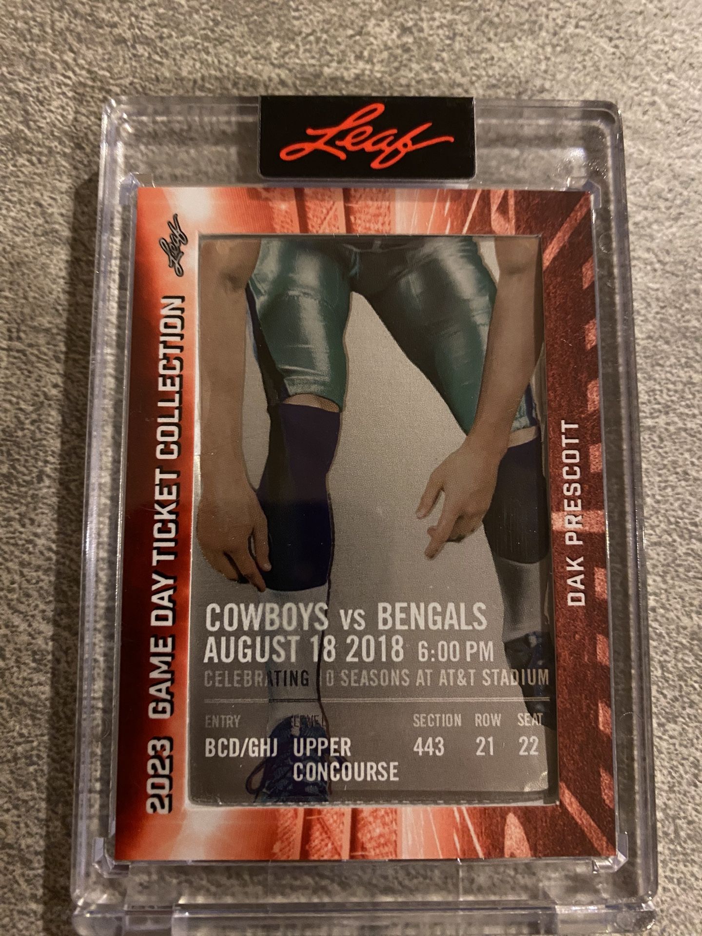 Dak Prescott Game Ticket