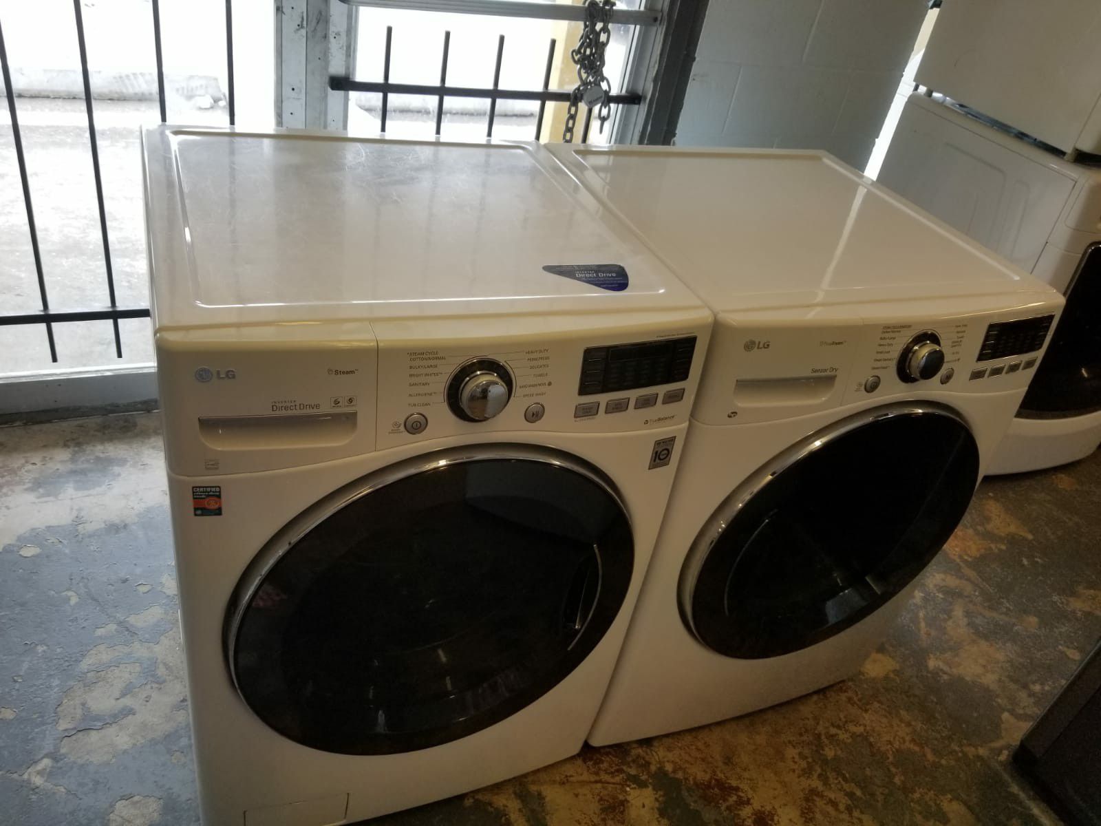 🌅SUNSET APPLIANCES🌅 🌼Samsung large capacity steam washer and steam dryer electric