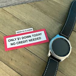 Samsung Watch Gear S3 Classic - PAY $1 To Take It Home - Pay the rest later