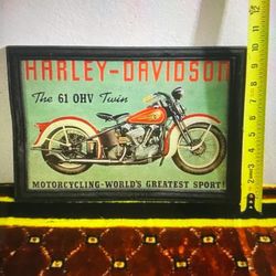 Póster Moto Harley Davidson 10 Plg 