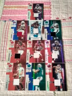2007 Game Jersey insert Baseball Cards, Donruss Playoff, Leaf Rookies Stars (10 Cards)