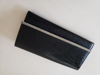 SWAROVSKI CRYSTAL wallet black