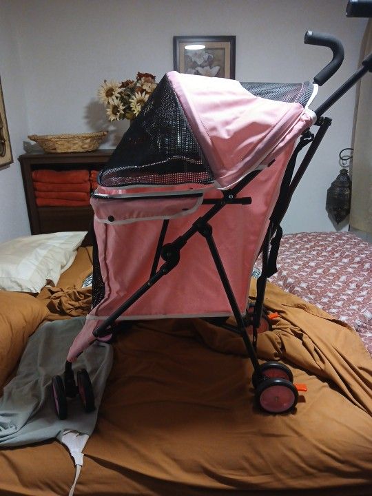 Pink Dog Stroller