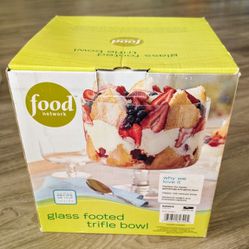 Food Network - Glass Footed Trifle Bowl