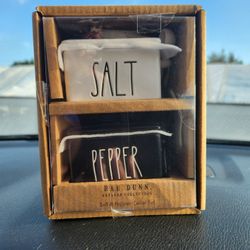Rae Dunn Salt/Pepper Cellar Set